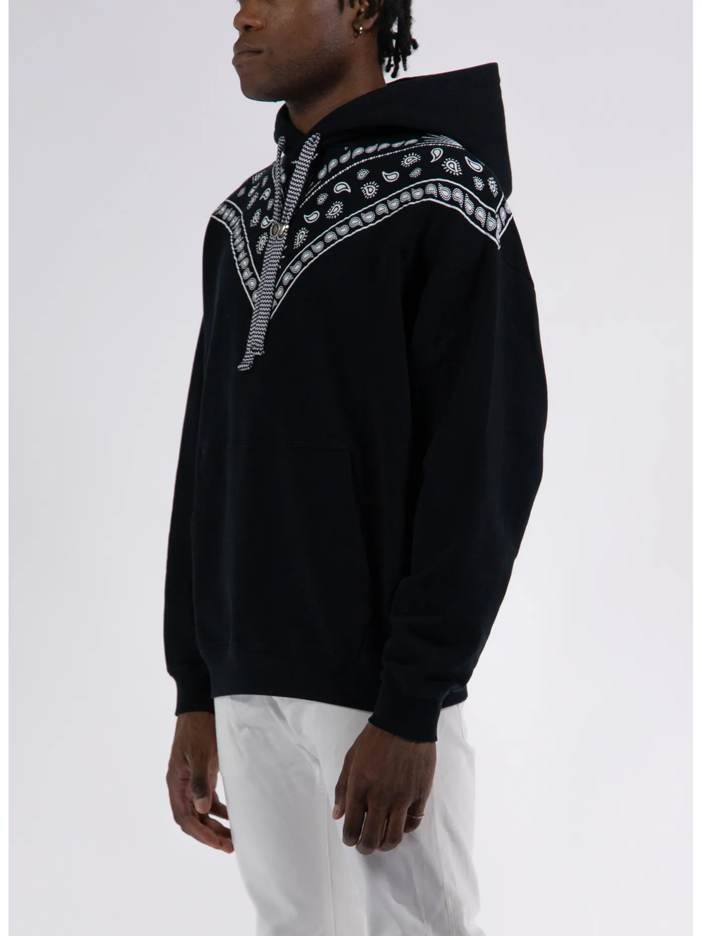     -MARCELO BURLON    -FELPA HOODIE PAISLEY-