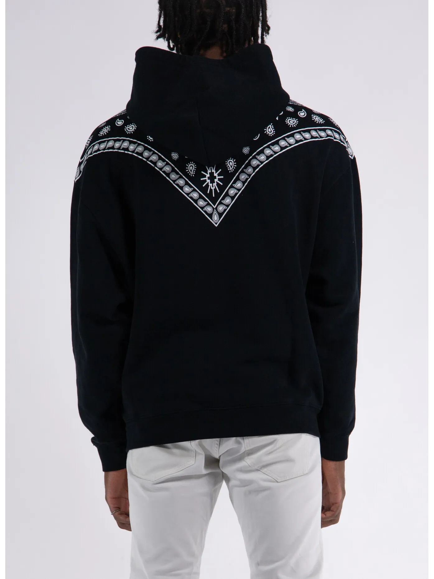     -MARCELO BURLON    -FELPA HOODIE PAISLEY-