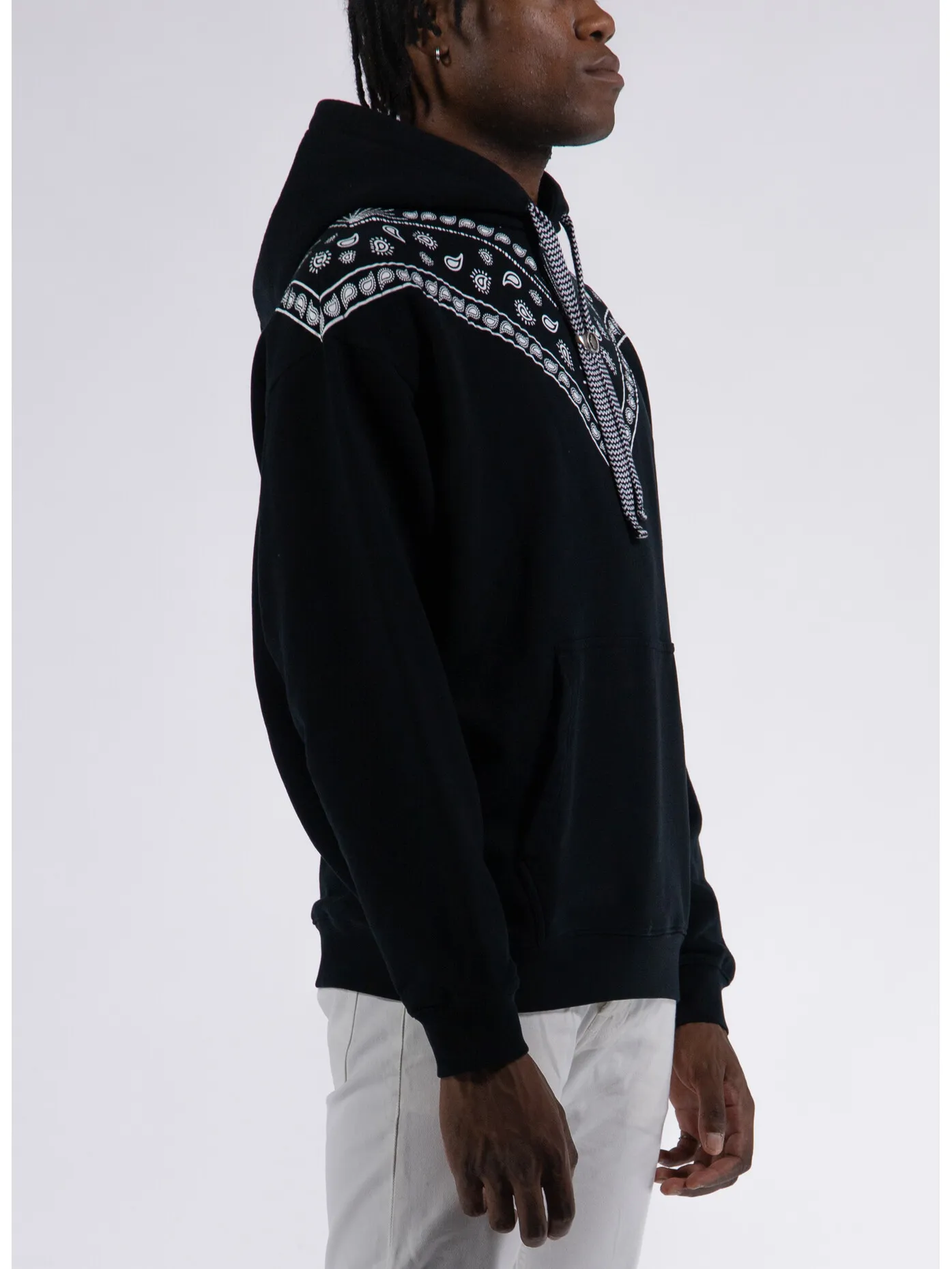     -MARCELO BURLON    -FELPA HOODIE PAISLEY-