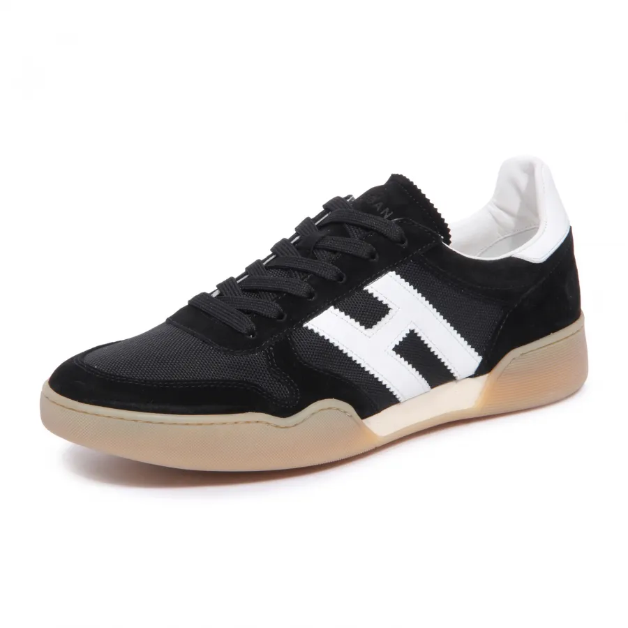 0474AS sneaker uomo HOGAN H357 man shoes black