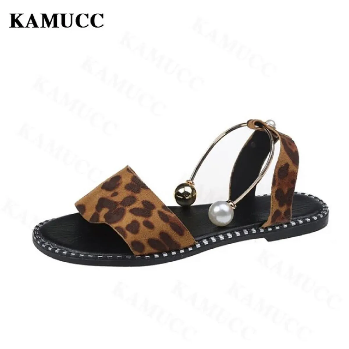 2023 nuove scarpe da donna moda estate sandali perlati da donna scarpe da donna sandali bassi sandali slingback casual S