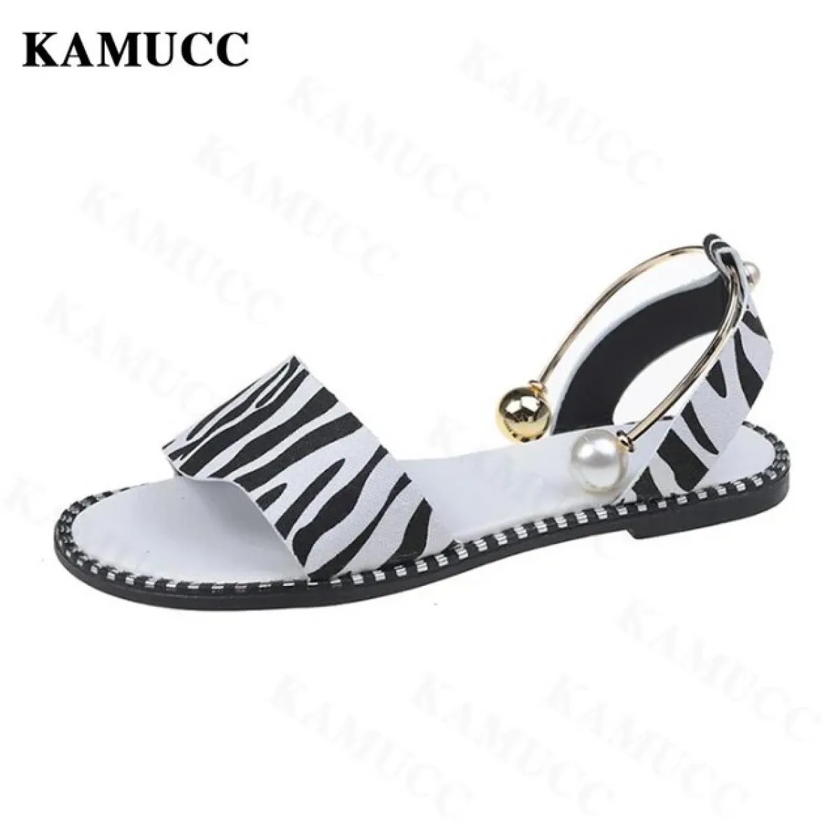 2023 nuove scarpe da donna moda estate sandali perlati da donna scarpe da donna sandali bassi sandali slingback casual S