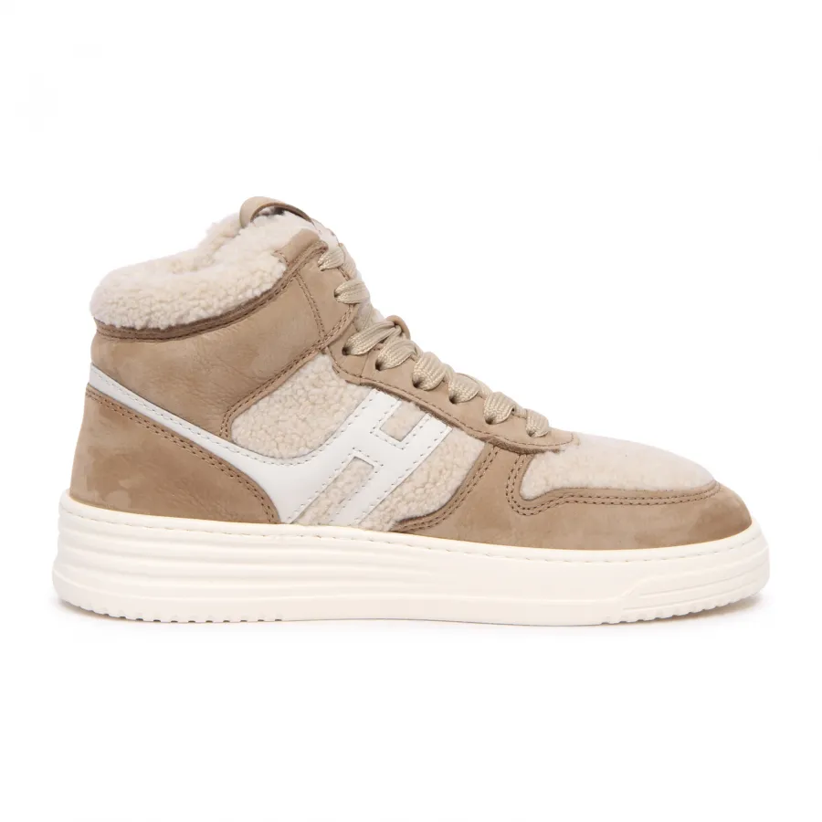 2080AU sneaker donna HOGAN H630 woman eco-fur inside shoes