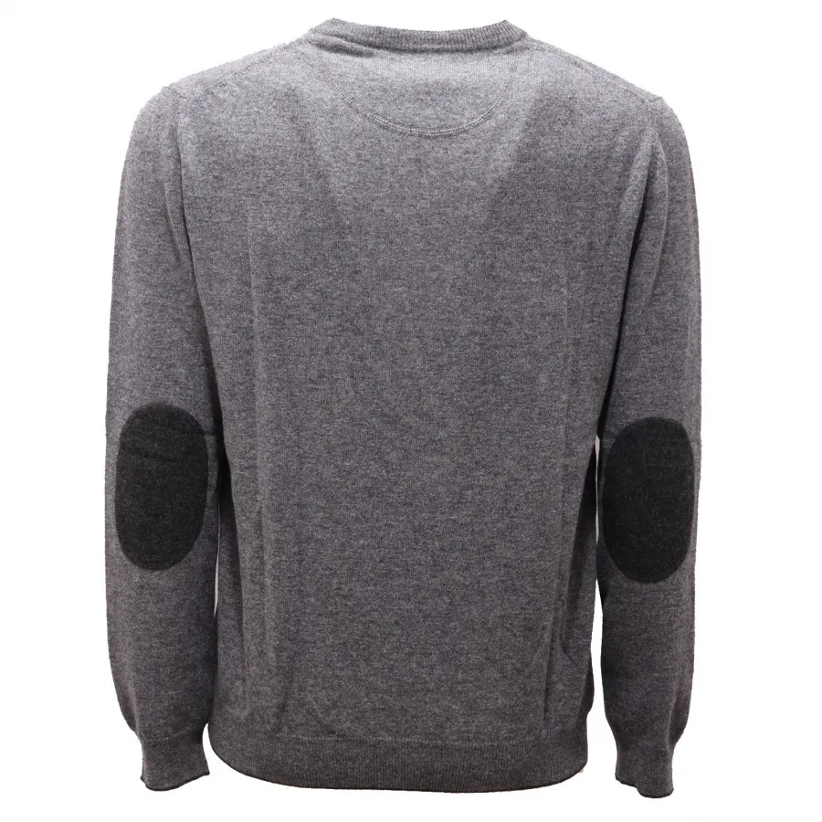 5470AF maglione uomo ALTEA grey melange wool sweater men