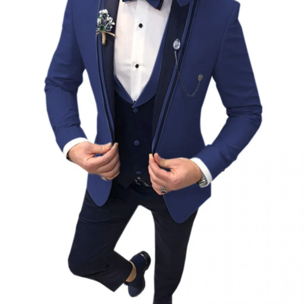 Abiti da uomo colorati da sposa con risvolto a punta Costume Homme Sposo Prom Party Terno Masculino Giacca da sposo slim fit