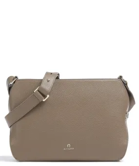  Aigner Milano M Borsa a tracolla pelle di vacchetta grana taupe  