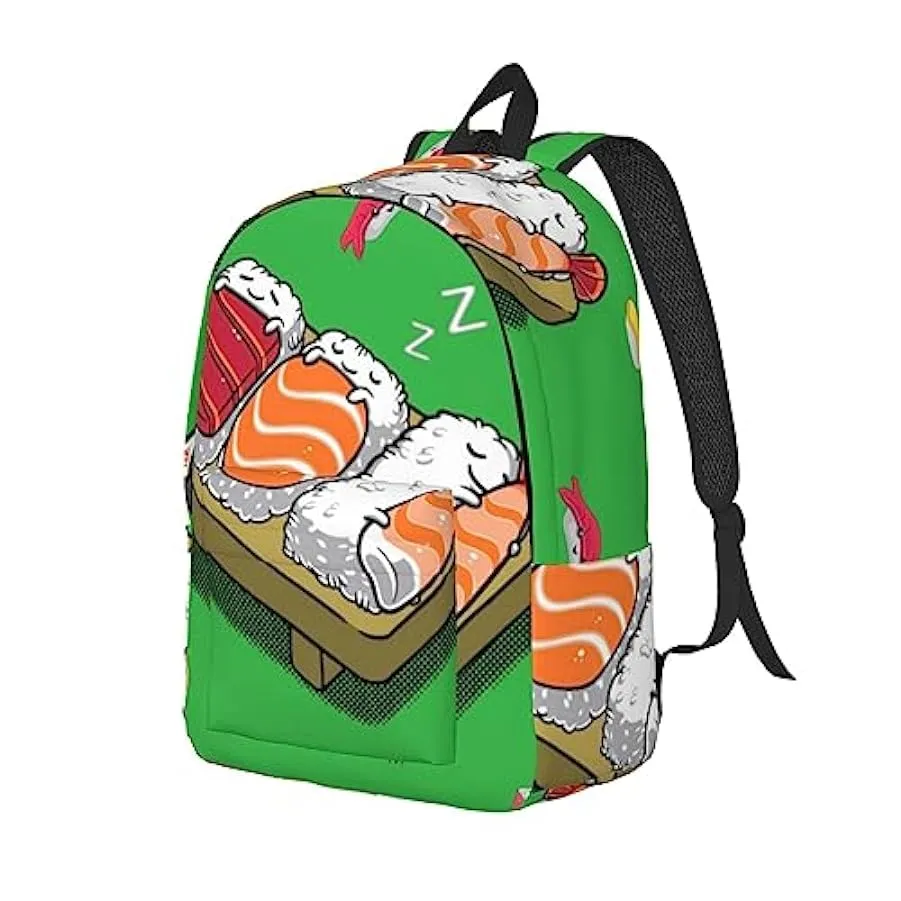 BONDIJ Zaino unisex per sushi addormentato leggero in tela zaino zaino carino da viaggio 129861982