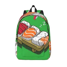 BONDIJ Zaino unisex per sushi addormentato leggero in tela zaino zaino carino da viaggio 129861982