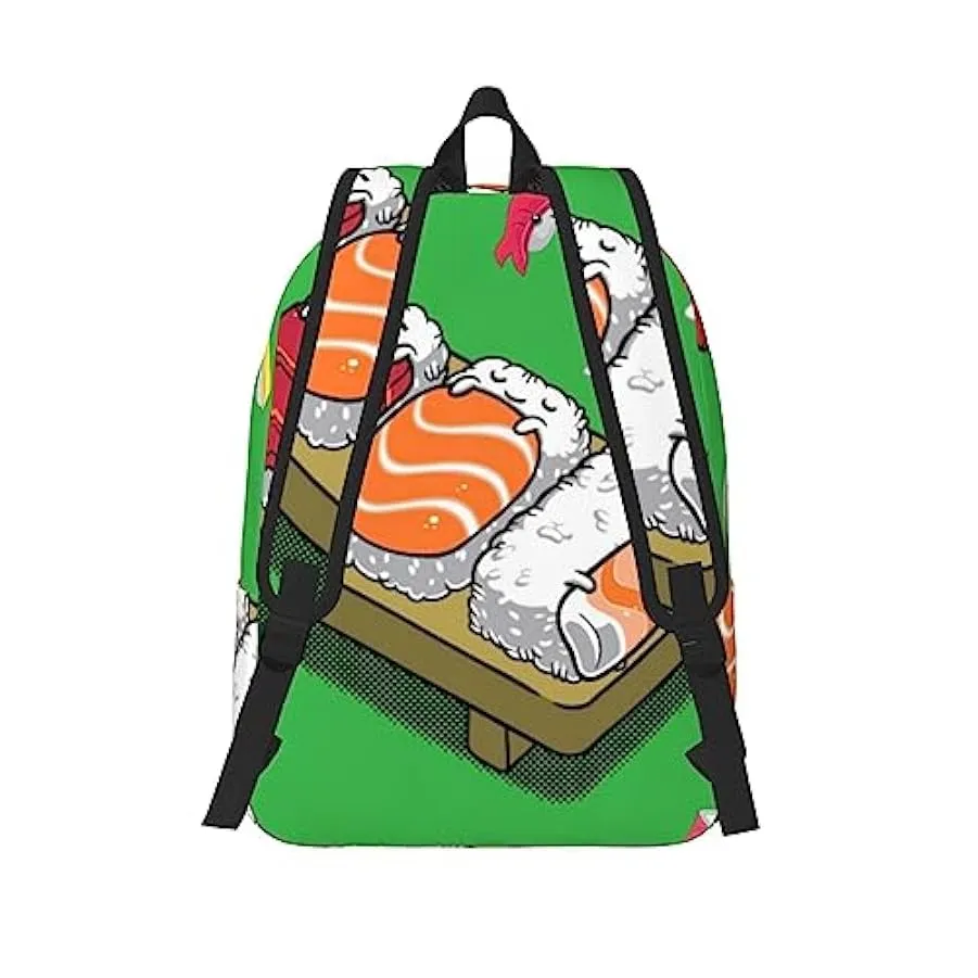 BONDIJ Zaino unisex per sushi addormentato leggero in tela zaino zaino carino da viaggio 129861982