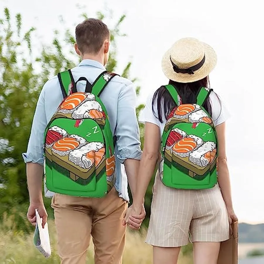 BONDIJ Zaino unisex per sushi addormentato leggero in tela zaino zaino carino da viaggio 129861982