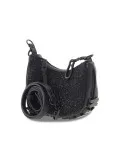 Borsa a tracolla Steve Madden BRISKY SMALL HOBO in pelle e crystal nero