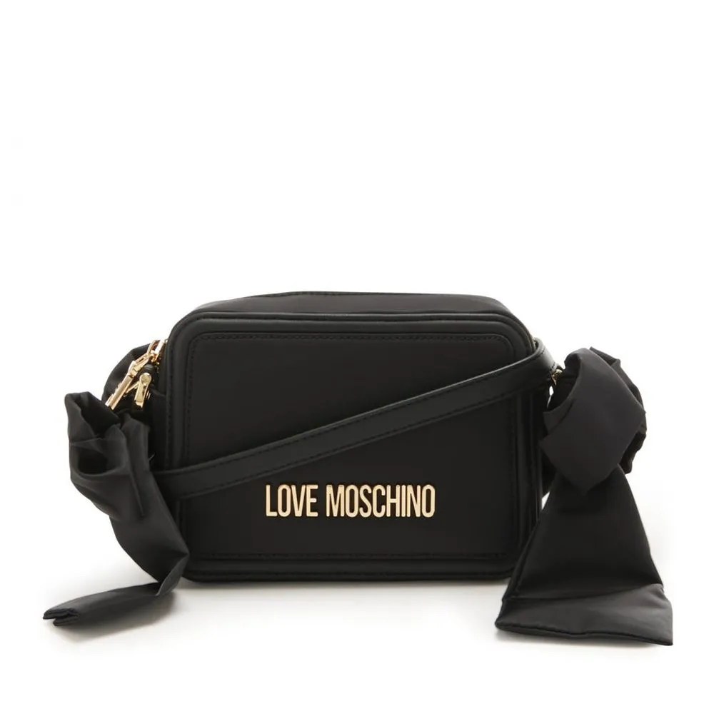 Borsa Donna a Tracolla LOVE MOSCHINO Nera con Fiocchi Laterali