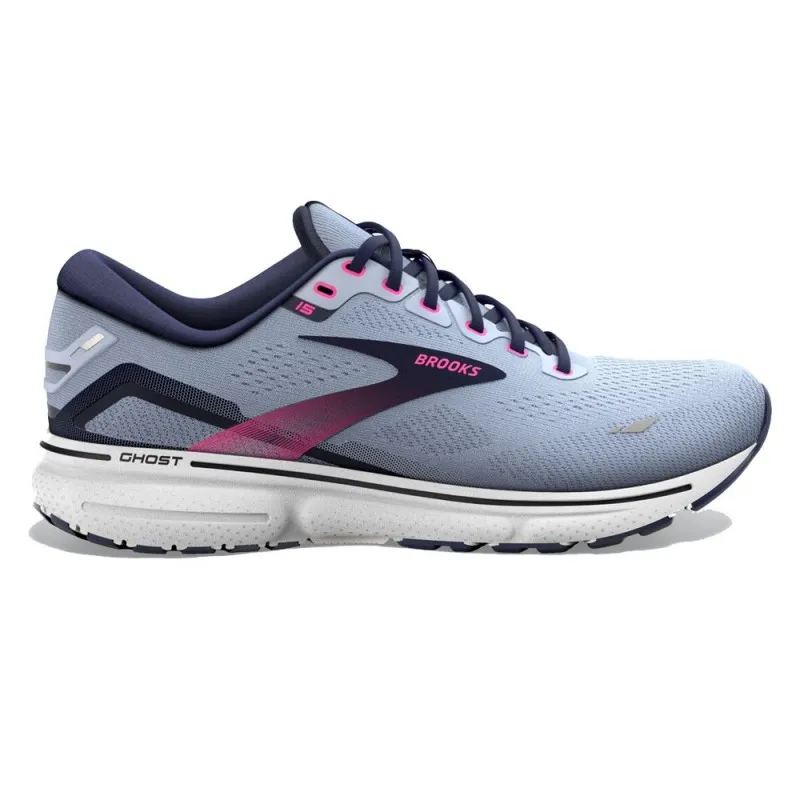 Brooks Ghost 15 Azzurro Rosa - Scarpe Running Donna