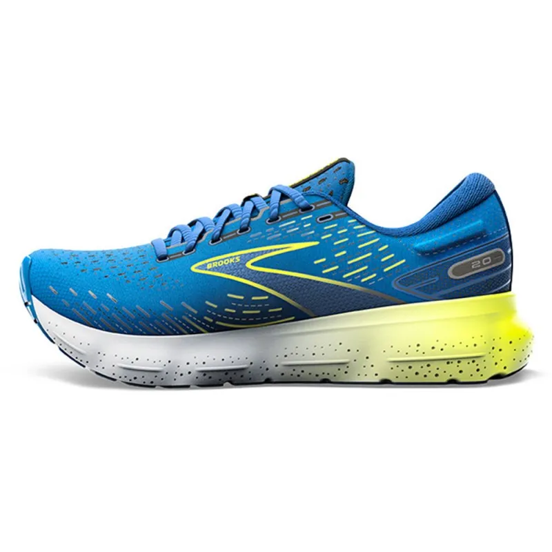 Brooks Glycerin 20 Blue Bianco Giallo Fluo - Scarpe Running Uomo