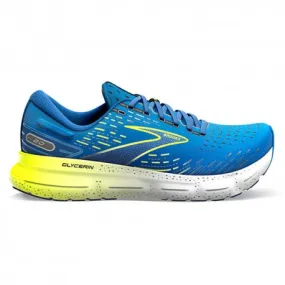 Brooks Glycerin 20 Blue Bianco Giallo Fluo - Scarpe Running Uomo