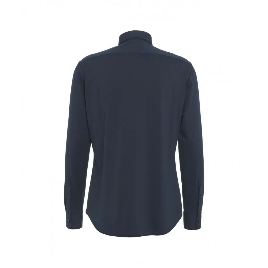 Camicia tailor in tessuto active blu