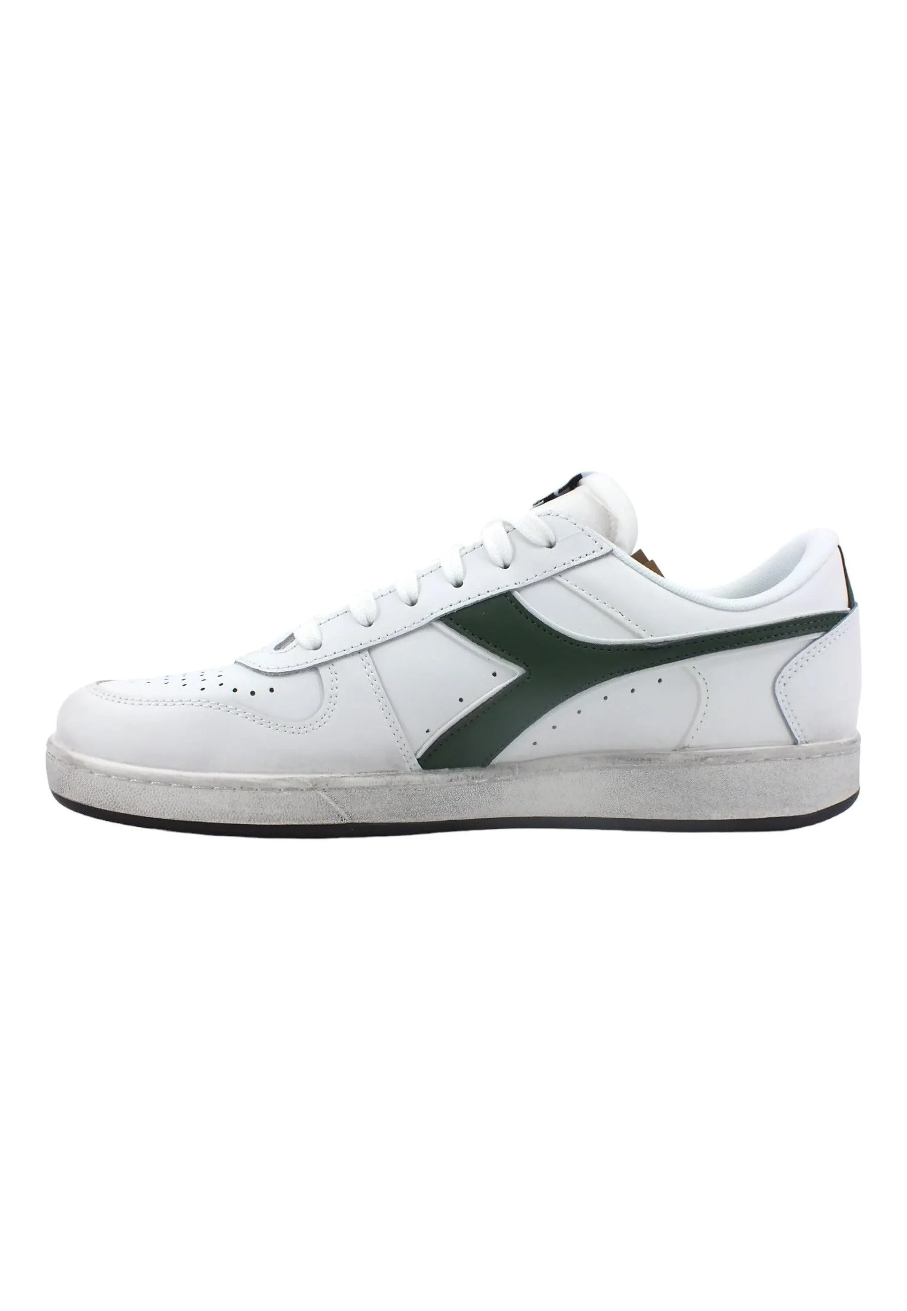 DIADORA Magic Basket Low Sneaker Uomo White Fogliame 501.17929601C1161