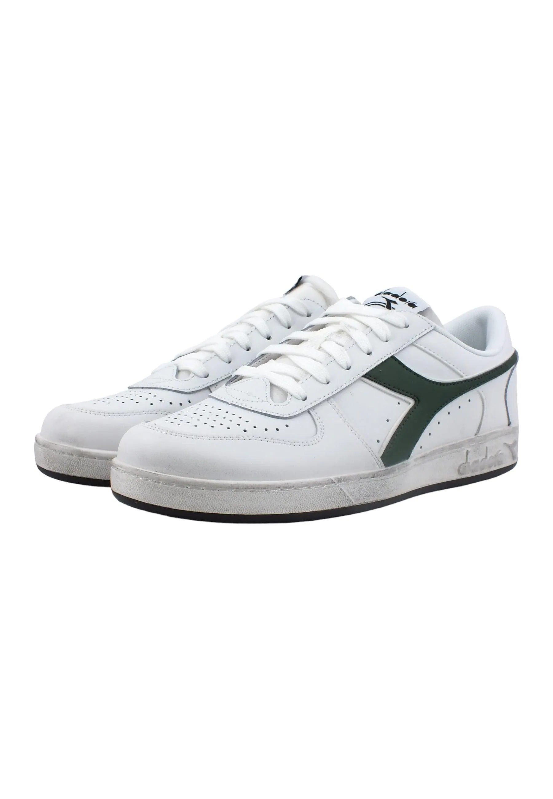 DIADORA Magic Basket Low Sneaker Uomo White Fogliame 501.17929601C1161