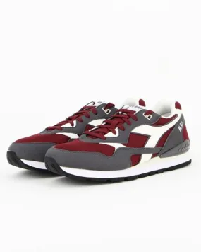 DIADORA N.92 - Sneakers da uomo grigia e bordeaux con dettagli bianchi                                            Previous produ