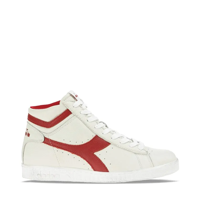 DIADORA SNEAKERS GAME L HIGH WAXED BIANCO - ROSSO