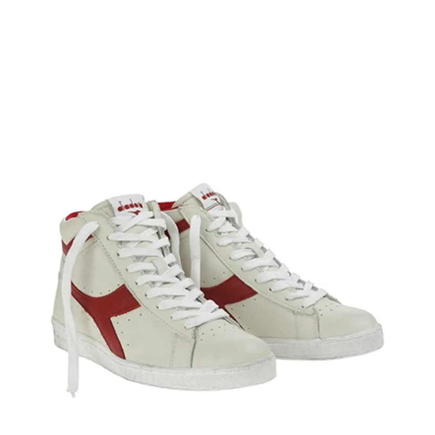 DIADORA SNEAKERS GAME L HIGH WAXED BIANCO - ROSSO