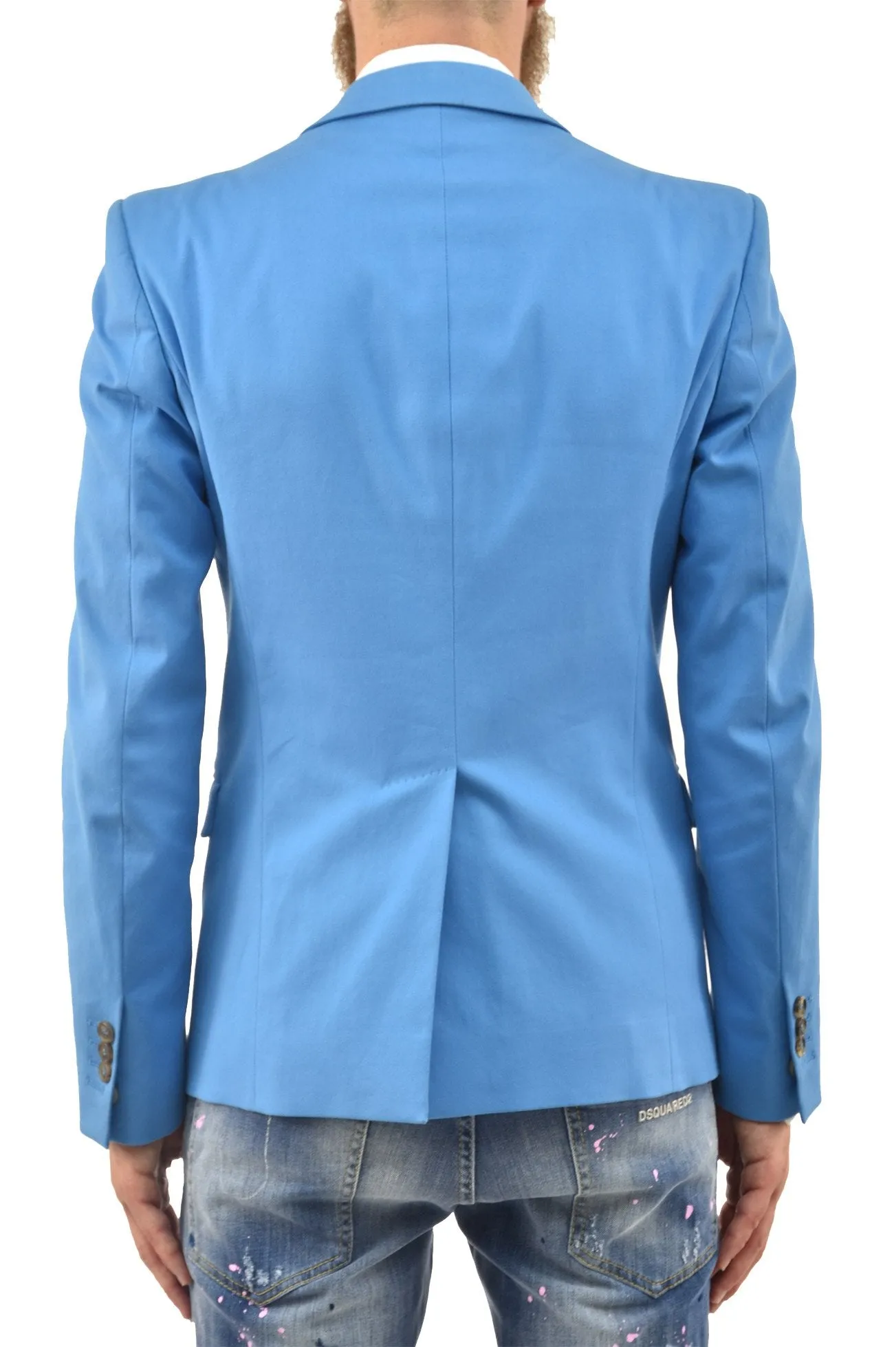 Dsquared2 Giacca Blazer Blu Uomo Cotone Mod.S71BN0467S38556083