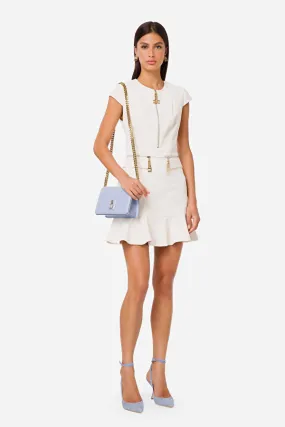 ELISABETTA FRANCHI Mini dress con zip centrale