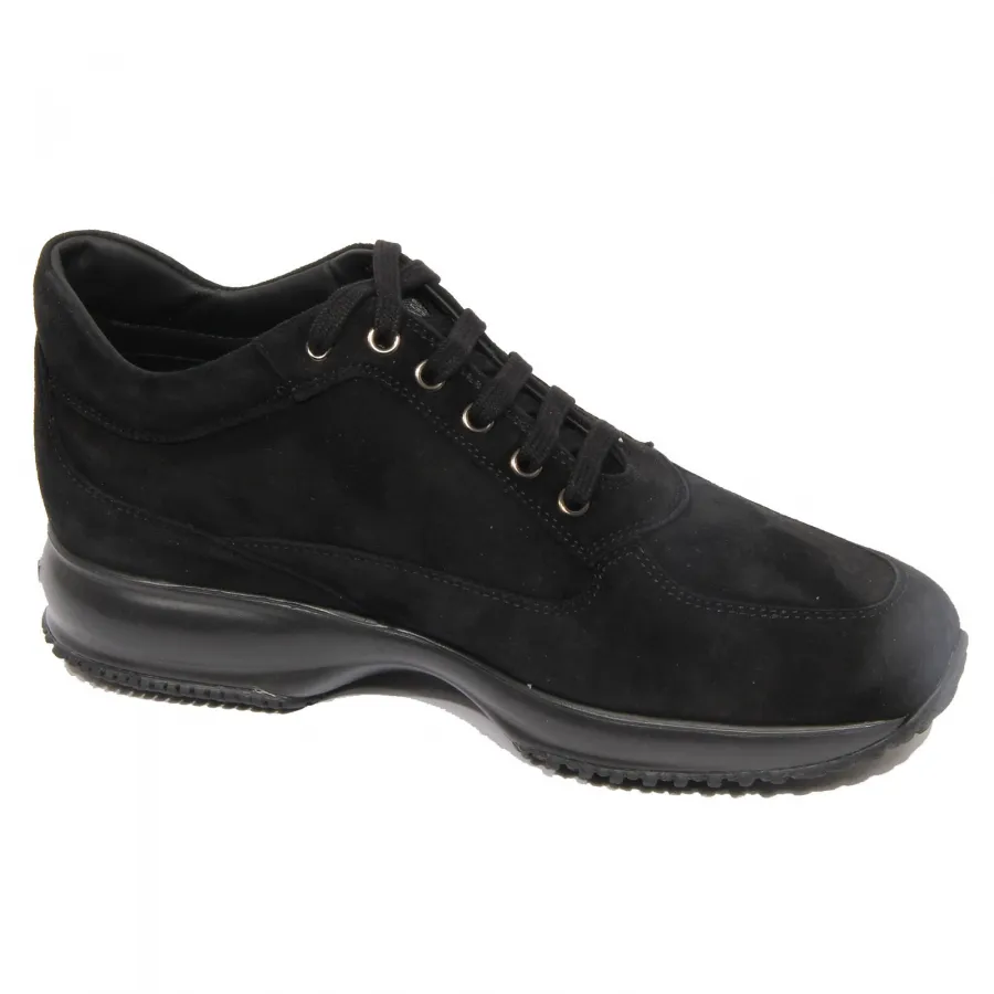 G2726 sneaker donna HOGAN INTERACTIVE H BORCHIE black suede shoe woman