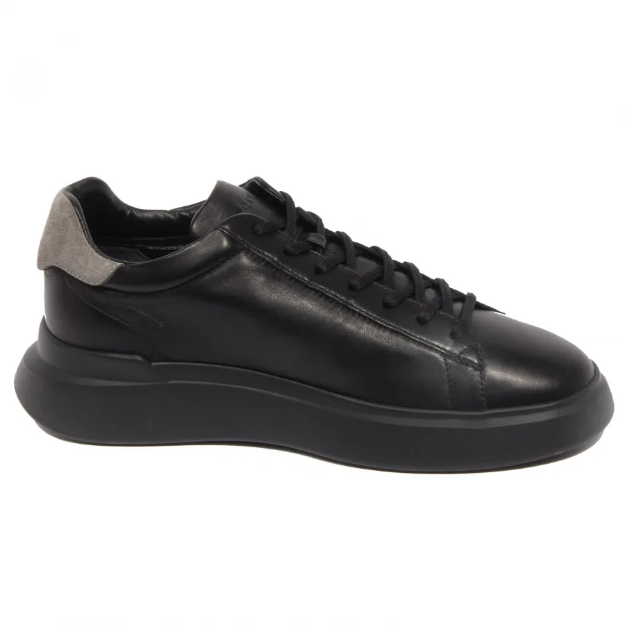 G4768 sneaker uomo HOGAN H580 black/grey leather shoes man