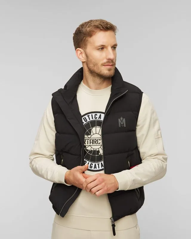 Gilet nero con piumino da uomo Mackage Fisher