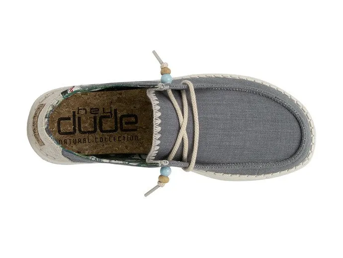 Hey Dude Wendy Natural in tessuto chambray Indigo