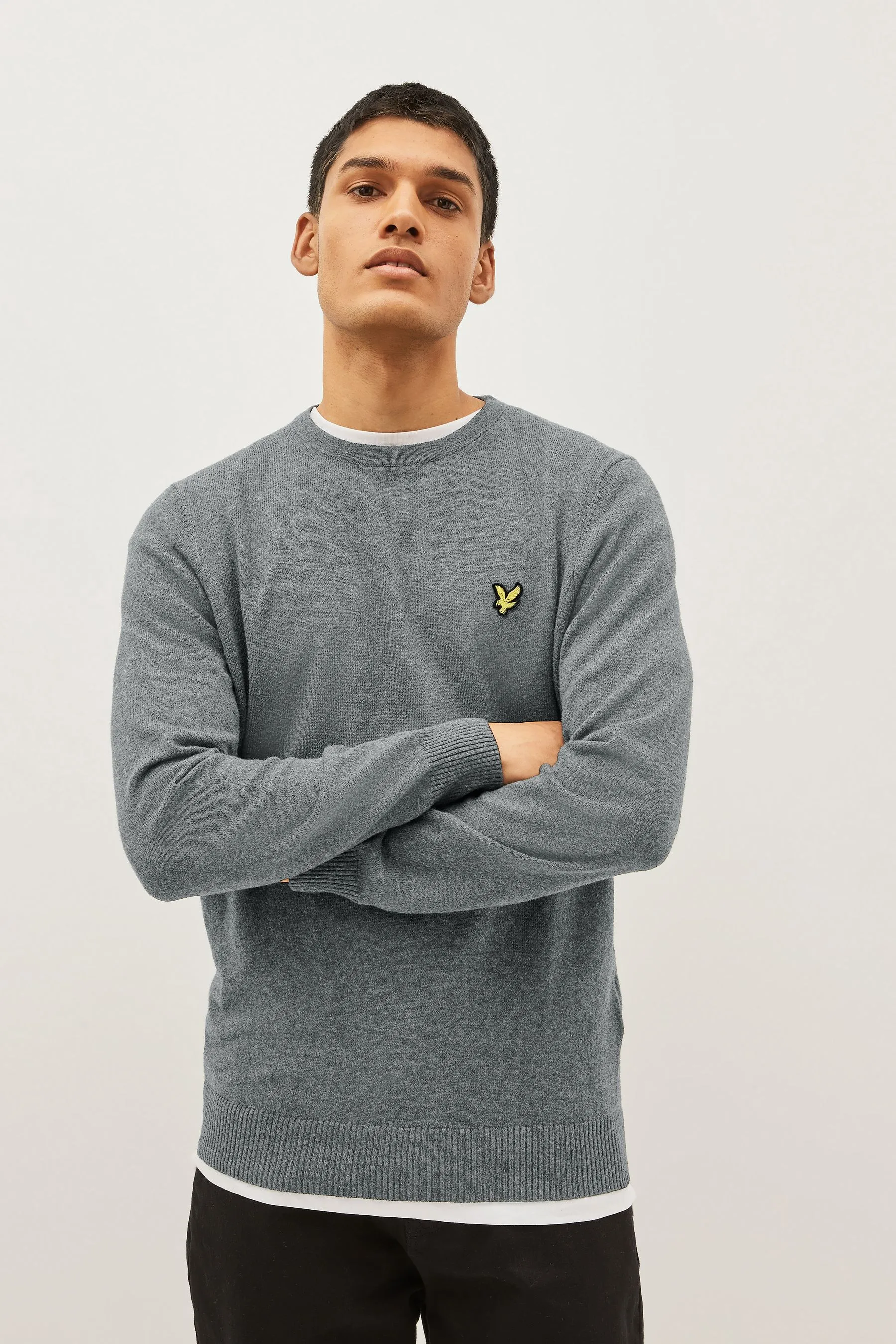 Lyle & Scott - Maglione girocollo in cotone merino    