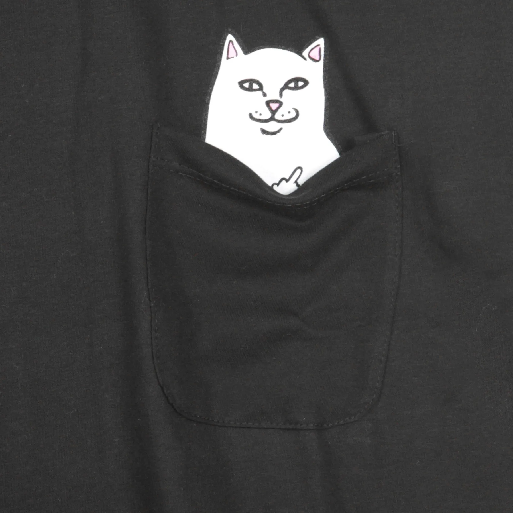 Maglietta Uomo Lord Nermal Pocket Tee Black