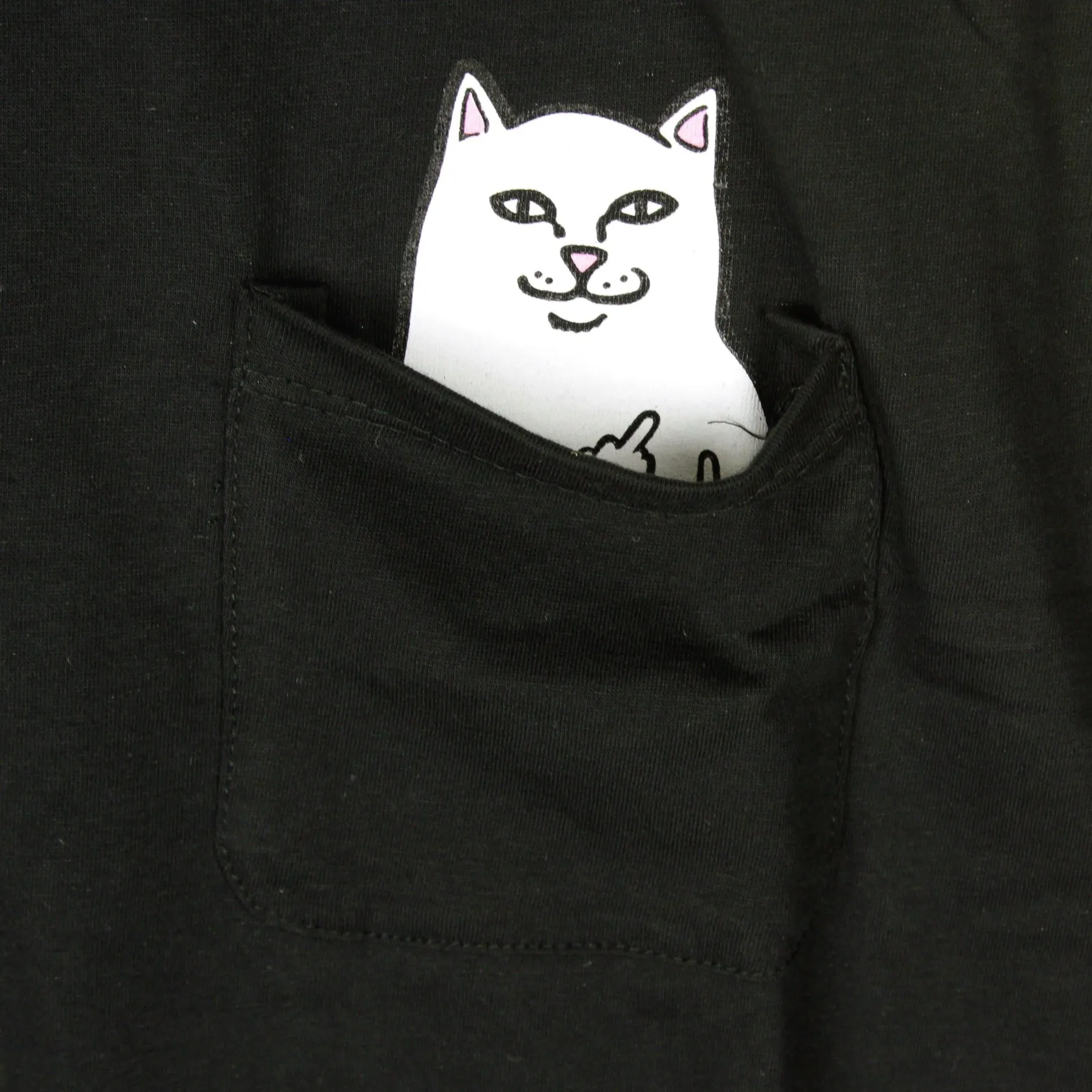 Maglietta Uomo Lord Nermal Pocket Tee Black