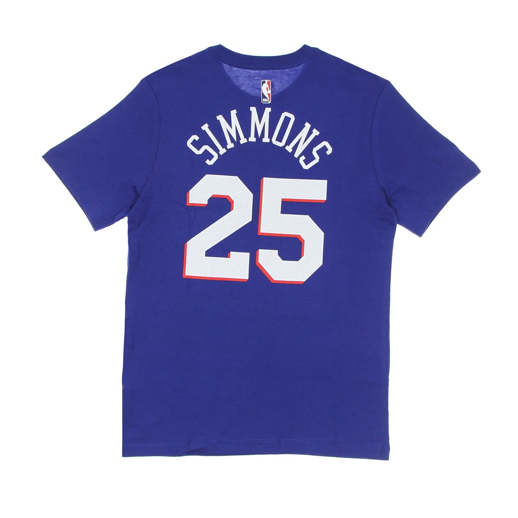 Maglietta Uomo Nba Essential Tee No 25 Ben Simmons Phi76e Rush Blue