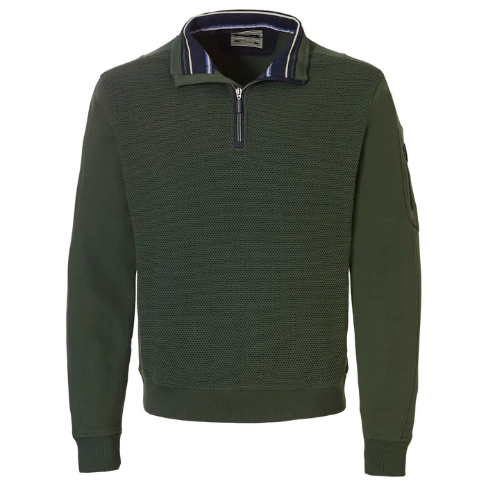 Maglione Baileys con zip a nido d'ape Verde scuro