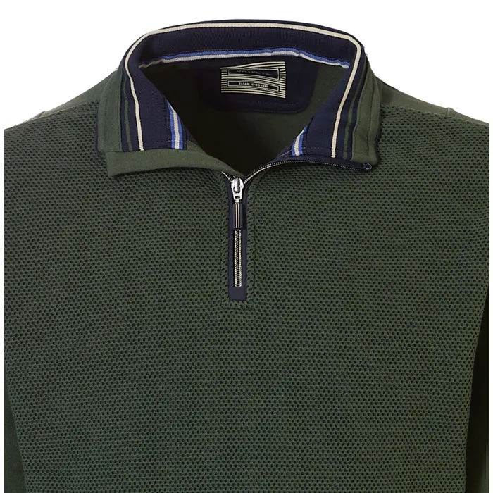 Maglione Baileys con zip a nido d'ape Verde scuro