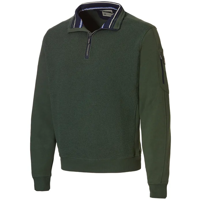 Maglione Baileys con zip a nido d'ape Verde scuro