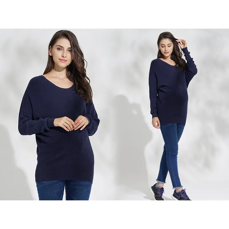 Maglione di Cotone Bio Premaman e Allattamento