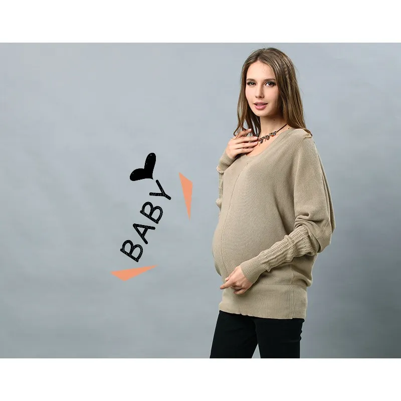 Maglione di Cotone Bio Premaman e Allattamento