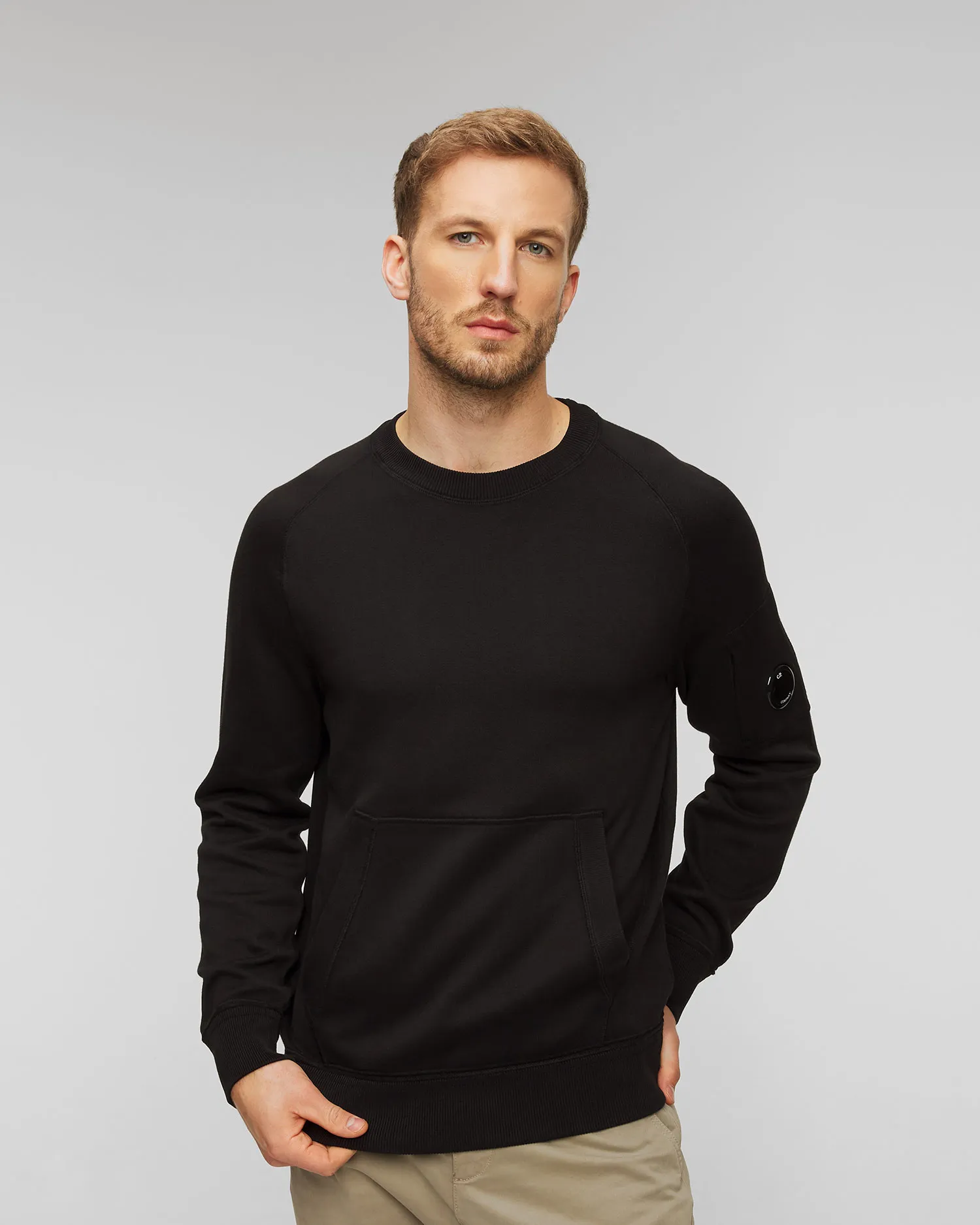 Maglione nero da uomo C.P. Company 15cmkn064a005805g-999