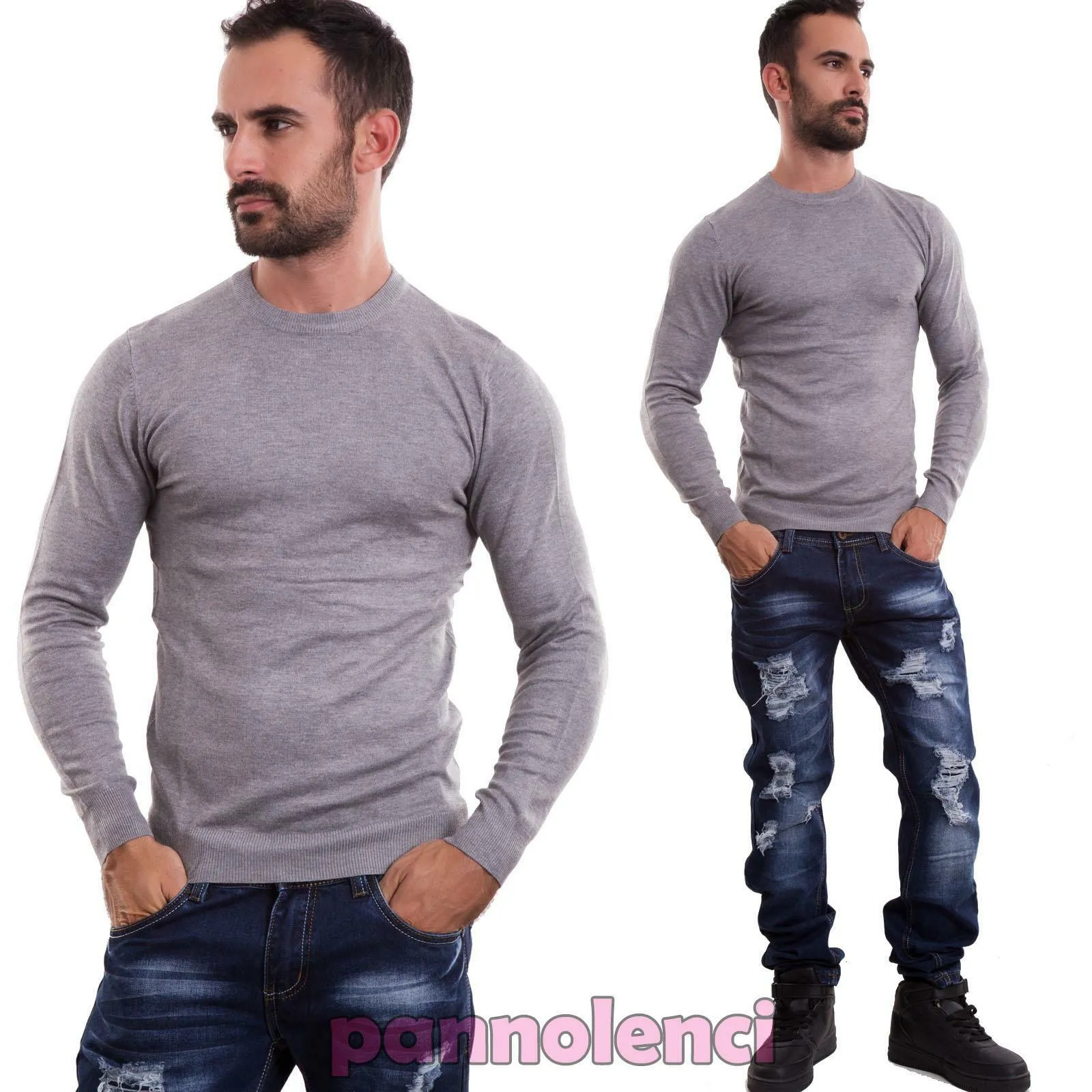 Maglione uomo maniche lunghe M-009