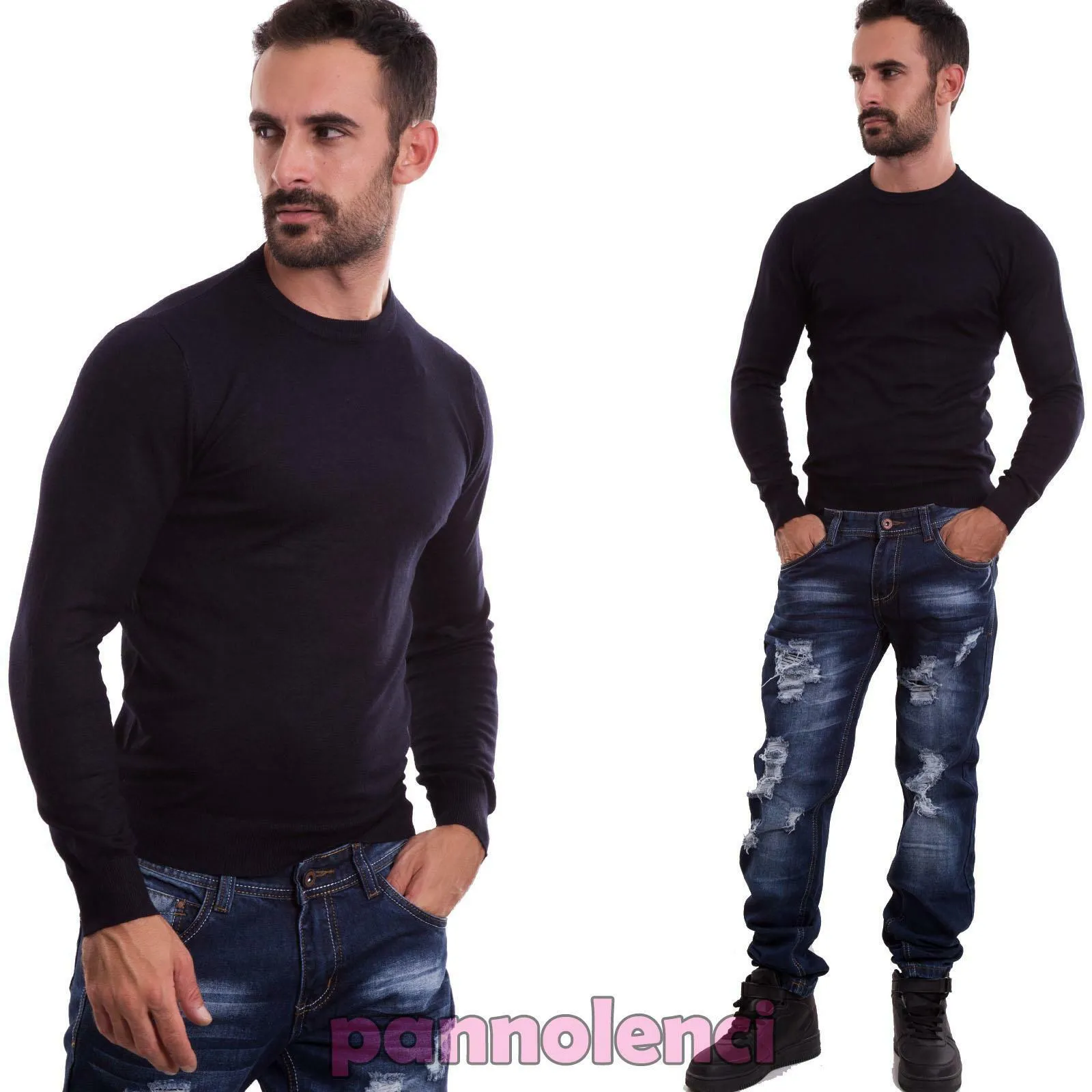 Maglione uomo maniche lunghe M-009