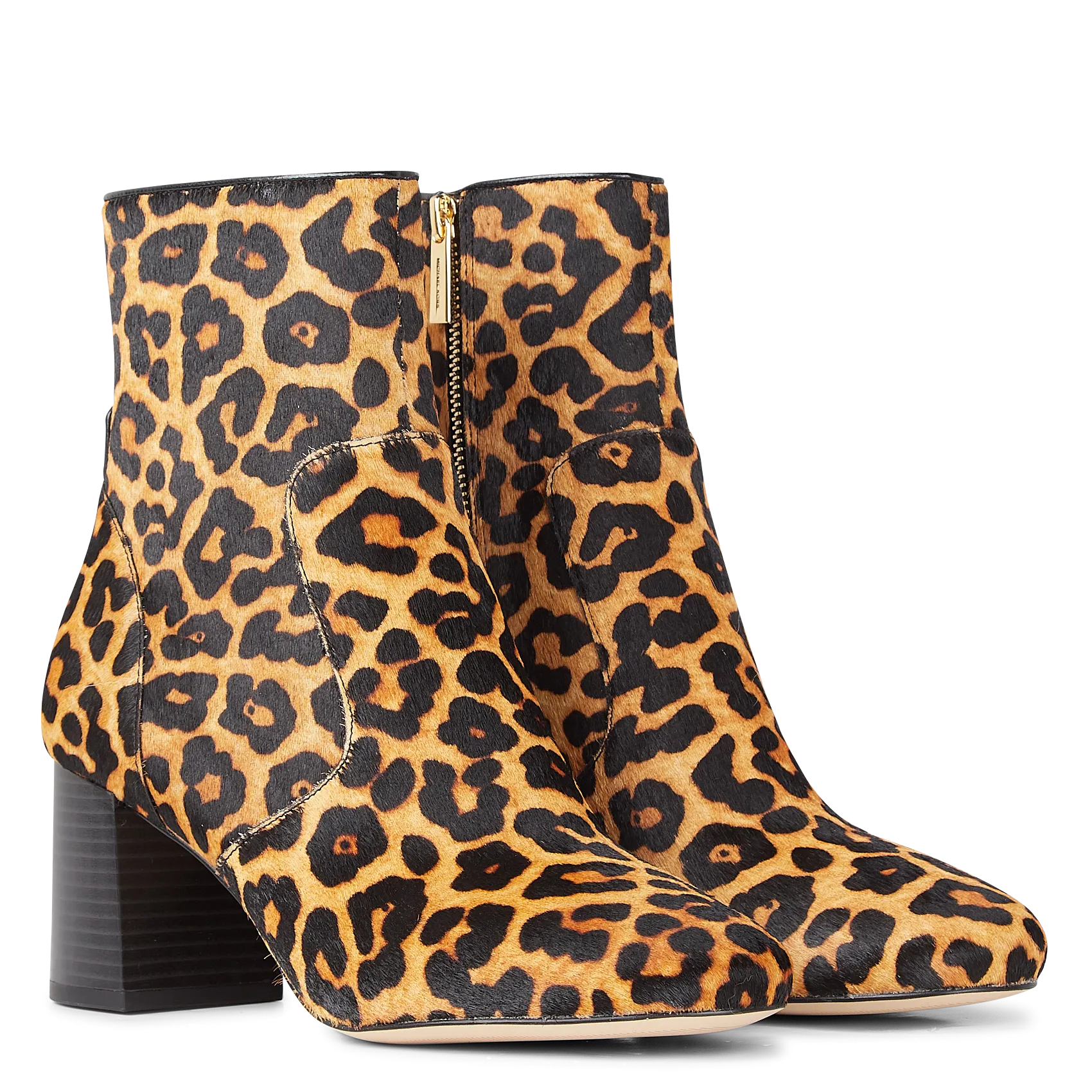  MICHAEL KORS   HEIDI BOOTIE - Stivaletti motivo leopardato in pelo di vacchetta | Beige