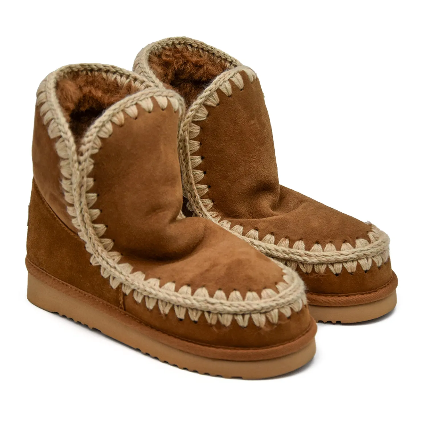 Mou Stivaletti Eskimo18 Cognac Con Tallone Rinforzato Donna