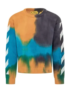 OFF-WHITE KIDS Maglione Arrown Tie Dye 