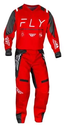 Pantaloni Fly Racing Fly F-16 Rosso / Carbone / Bianco