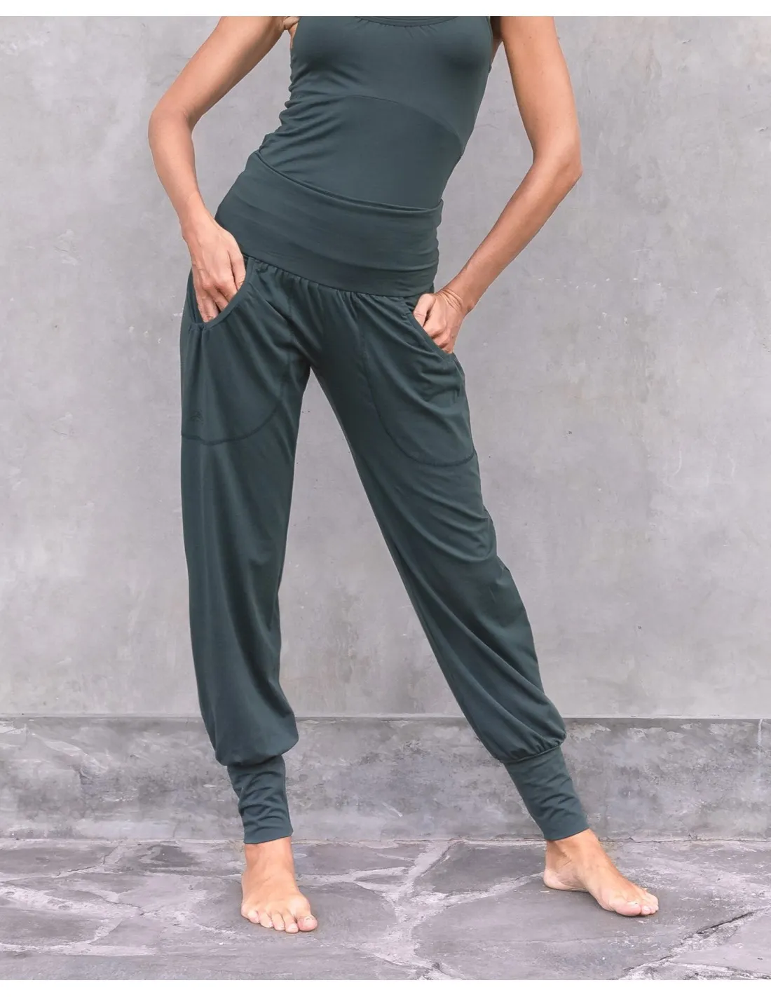 PANTALONI YOGA IN COTONE BIOLOGICO "JOYCE"