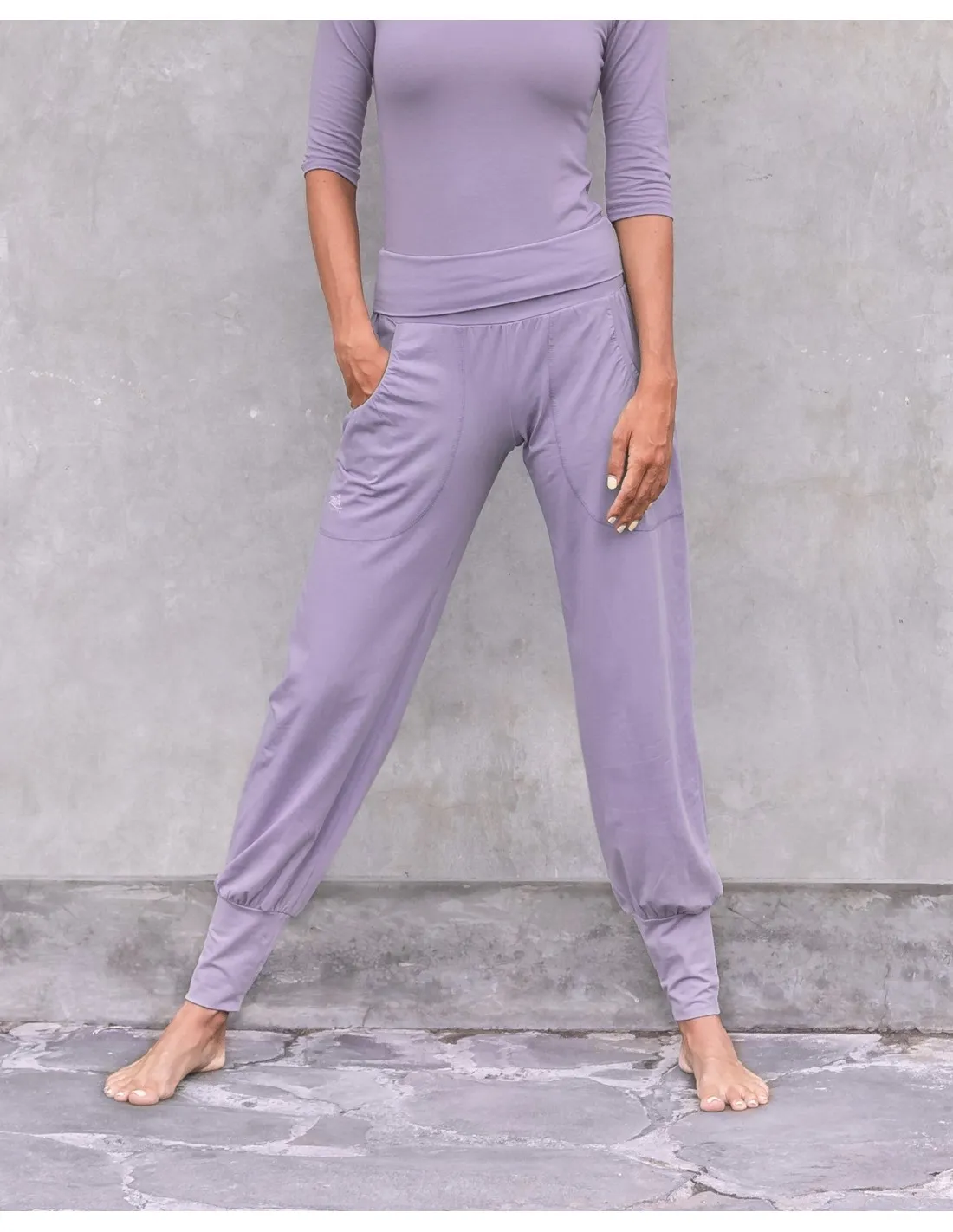 PANTALONI YOGA IN COTONE BIOLOGICO "JOYCE"