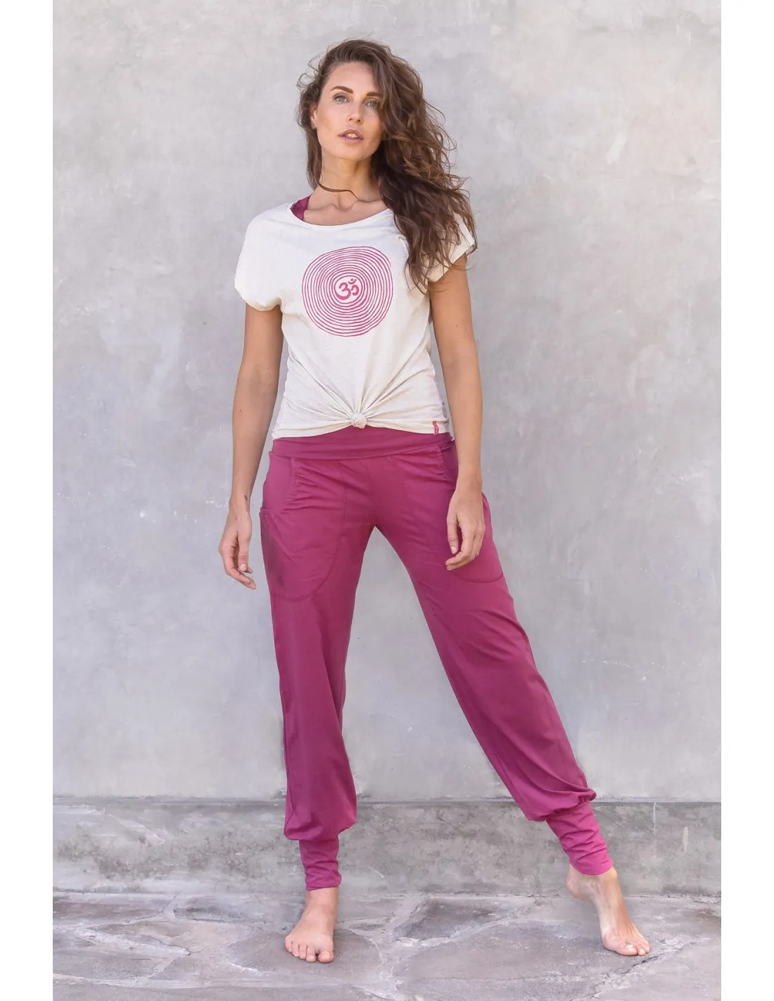 PANTALONI YOGA IN COTONE BIOLOGICO "JOYCE"